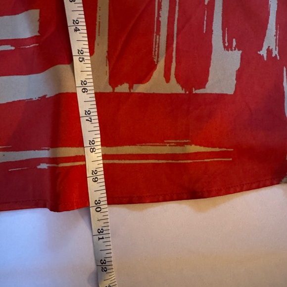 Banana Republic Red and Gold Midi Dress - Picture 8 of 11